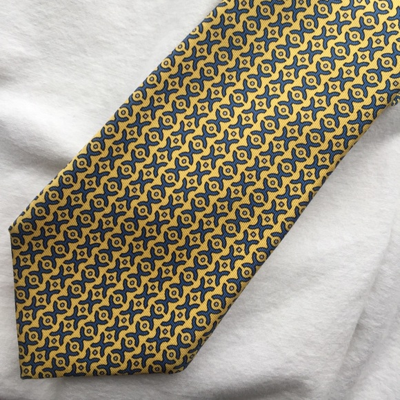 Hermès Tie: 7031 TA in Yellow - Picture 1 of 3